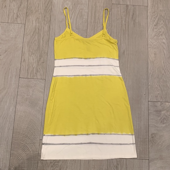 INC Yellow and White Tank Top Dress - Picture 5 of 6